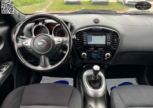 Nissan Juke cena 48500 przebieg: 144000, rok produkcji 2015 z Radymno małe 781